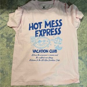 Staycation Hot Mess Express Vacation Club Graphic Tee